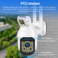 PTZ Dual lens Wireless Dome Surveillance CCTV Camera